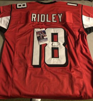 Calvin Ridley Autographed Custom Atlanta Falcons Jersey With Jsa Certification