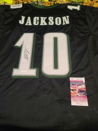 Desean Jackson Signed Eagle Jersey Autographed Jsa (xl)
