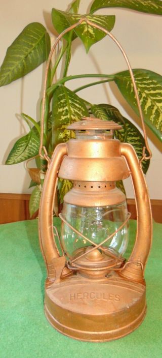 Antique/vintage Primitive Hercules Kerosene Oil Lantern Barn Lamp