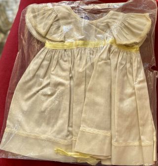 Antique Cotton Dress For French / German Bisque Toddler Doll Or Vintage Doll 2