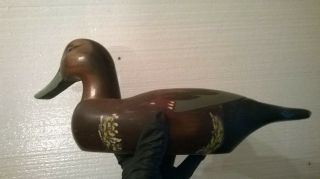 Wooden Duck,  Signed By Andy Anderson,  Mallard,  Decoy,