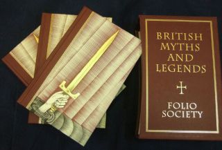 British Myths And Legends Ed.  Richard Barber.  Folio Society 1998.  3 Vol Set