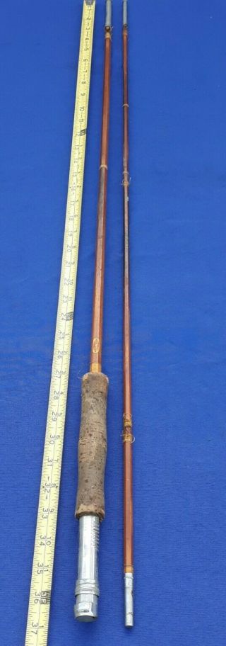 South Bend Quality Tackle Bait Co.  Fly Rod Fishing Pole Vtg Bamboo Incomplete