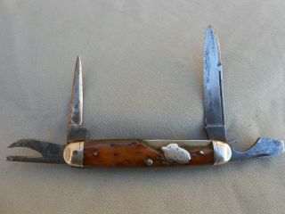 Old Vintage Remington Umc Made In Usa Rs4233 Boy Scout Knife,  Use Or