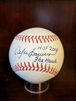 Andre Dawson The Hawk & Hof 2010 Signed Autographed Baseball Chicago Cubs Auto