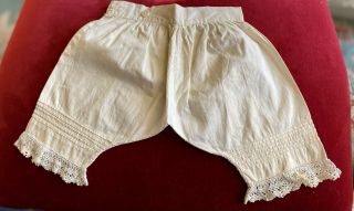 Antique Cotton Pantaloons For French / German Bisque Doll