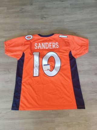 Emmanuel Sanders 10 Signed Denver Broncos Jersey Autographed
