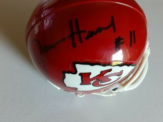 Damon Huard Signed Riddell Kansas City Chiefs Auto Mini Helmet Washington