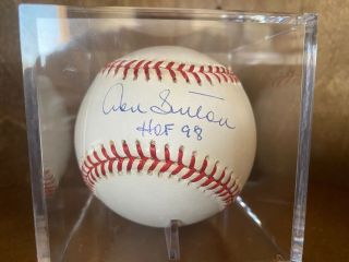 Dodgers Hall Of Famer Don Sutton Signed Baseball With Hof 98 - Psa/dna Authentic