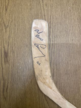 Mario Lemieux Broken Practice Hockey Stick Pittsburg Penguins Signed Nhl