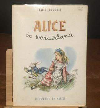 Alice In Wonderland,  1966 1st Edition Maraja Illustrated Lavish Oversize (folio)