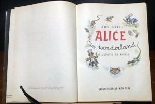 Alice in Wonderland,  1966 1st EDITION Maraja Illustrated Lavish Oversize (Folio) 2