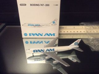 Schabak Vintage Pan Am Boeing 747 - 200,  1:600 Nib Never Displayed