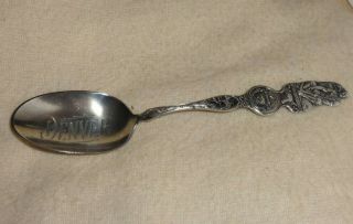 Vintage Denver Colorado Sterling.  925 Silver Collectors Spoon