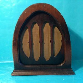 Vintage Cathedral Speaker For Restoration Or Parts