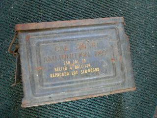 Vintage Reeves U.  S.  Army Cal 30 M1 Ammunition Box Ammo Can WWII WW2 metal steel 2