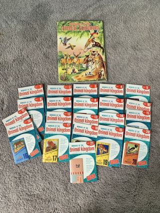 Vintage Wonders Of The Animal Kingdom Book With 21 Packets Of Stickers