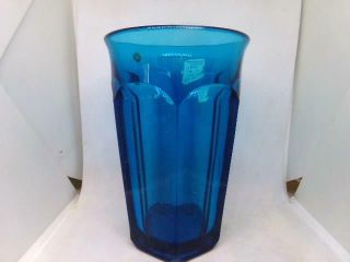 3 Vintage Westmoreland Glass 1775 16 Oz.  Ice Tea Glasses Tumblers Blue Color
