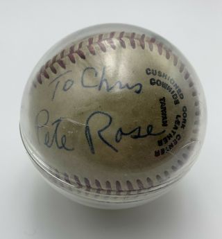 Pete Rose / Johnny Bench Autographed Signed Mlb Baseball Cincinnati Reds
