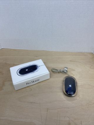 Vintage Apple Macintosh Optical Pro Usbb Wired Mouse - Black/clear (m8733g/a)