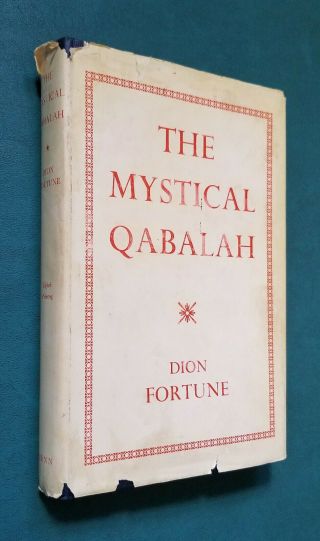 1969 The Mystical Qabalah By Dion Fortune Golden Dawn Magic Occult Hardcover Dj