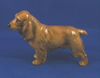 Vintage Royal Doulton Brown Cocker Spaniel Dog Figure / Figurine