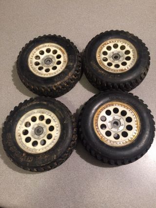 Vintage Kyosho 1/8 Scale Kyosho Inferno St Wheels And Tires Kyosho