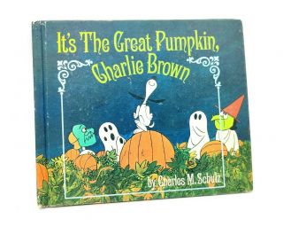 Vintage 1967 Its The Great Pumpkin Charlie Brown Book Charles Schulz 1st Edition