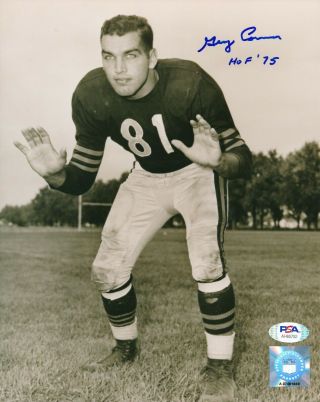 George Connor Chicago Bears Hof 1975 Auto Signed 8x10 Photo Psa/dna