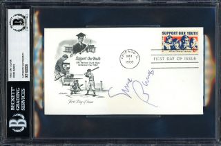 Ernie Banks Autographed Signed First Day Cover Chicago Cubs Beckett 11628556