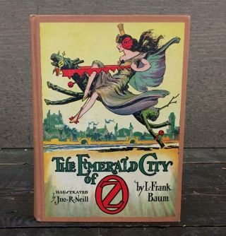 The Emerald City Of Oz By L.  Frank Baum - Reilly & Lee,  1910 - Vintage Children 