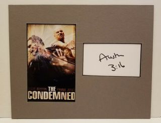 Wwe Stone Cold Steve Austin Hand Signed Autographed 8x10 Display