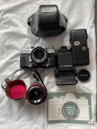 Minolta Srt - 101 Vintage 35 Mm Film Camera With Rokkor Lens 50 Mm