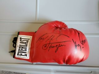 Larry Holmes And Gerry Cooney Signed Glove