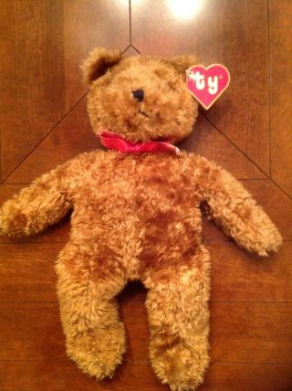 Vintage 1991 Ty 2nd Gen 18 " Large Brown Shaggy Teddy Bear - Style 5304
