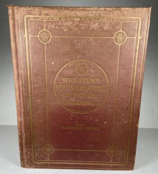 1951 Webster’s International Dictionary 2nd Edition Vol 3