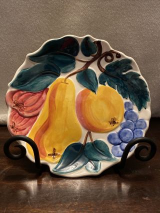 Vintage Stangl Pottery Fruit Pattern Salad Plates - Set Of 6 8”