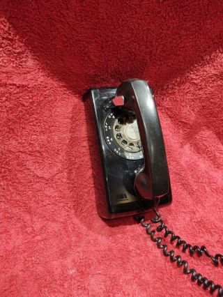 Vintage Western Electric Black Wall Phone Rotary Dial Phone