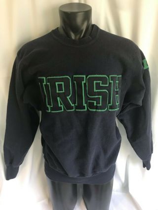 Vintage Notre Dame Fighting Irish Sweatshirt Mens Large Made In Usa