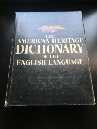 Vintage Hardcover The American Heritage Dictionary Of The English Language 1969