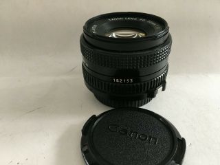 Vintage Canon SLR Camera Lens FD 50 mm,  WOW,  BONUS 2
