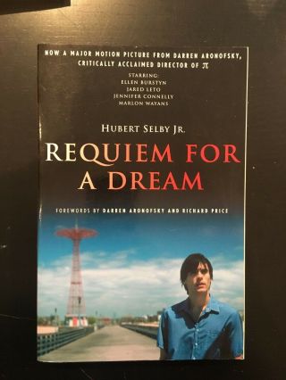 Signed; Hubert Selby,  Jr.  ; Requiem For A Dream; 2000 Tie - In Pb; F