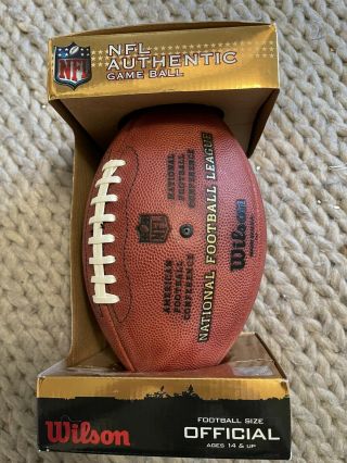 Wilson “the Duke” Nfl Authentiv Game Ball Signed By Bengals Players
