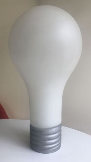 Vintage Giant Mcm Modern Pop Art Plastic Light Bulb Potential Lamp
