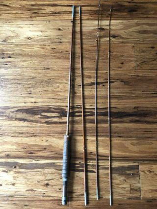 Vintage South Bend 8½ Ft.  Split - Bamboo Fly Rod No.  59 With Rod Bag