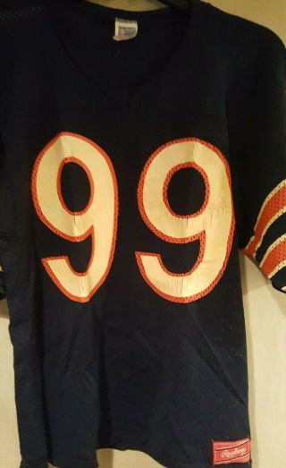 Vintage Chicago Bears Rawlings Nfl Football Jersey 99 Dan Hampton Mesh Old S
