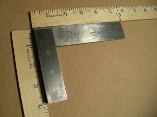 Vintage Brown & Sharpe 540 Hardened Steel Precision Machinist Square Try Square