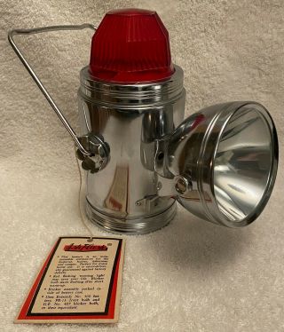 Vintage Ash Flash Flashlight Lantern Railroad Light Conditionw/tags