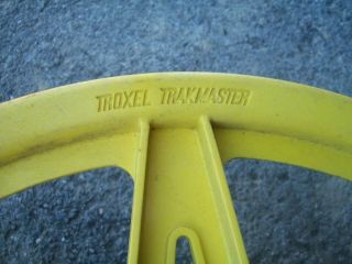 Vintage 1980s Troxel Trakmaster Mag Wheel old school BMX YELLOW FRONT 2
