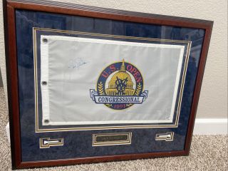 Jack Nicklaus Signed Us Open Congressional 1991 Psa Dna Framed